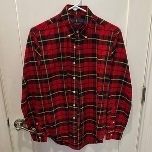 Ralph Lauren plaid button down shirt, size small
